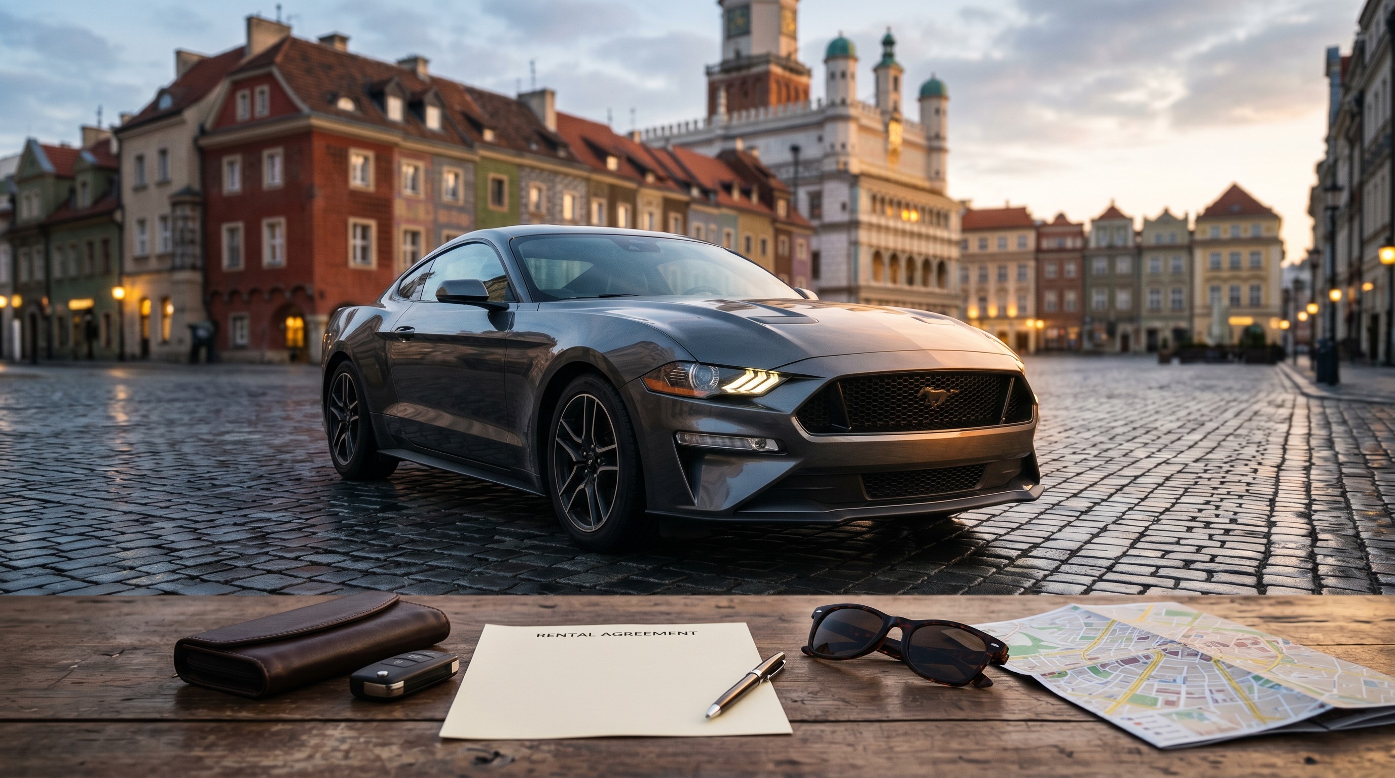 Ford Mustang wynajem Poznań: ceny i warunki